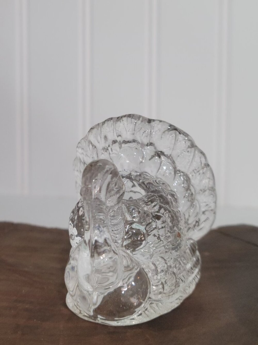 Williams Sonoma Glass Turkey SM Taper Candle Holders Fall Harvest -Set of 4 - Picture 3 of 16